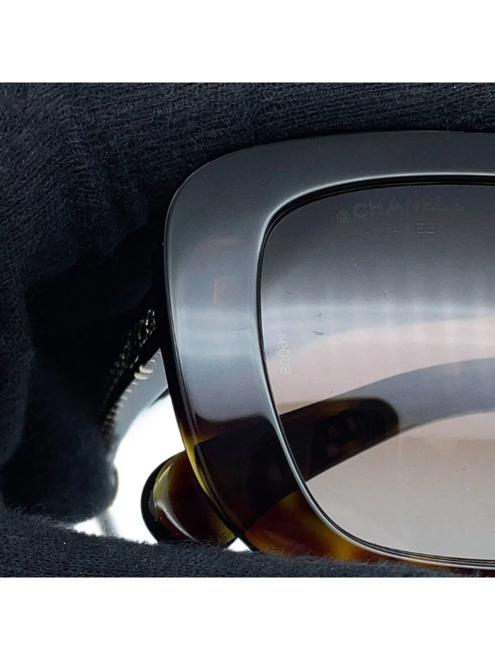 Chanel Sunglasses Tortoiseshell Rectangle Eyewear